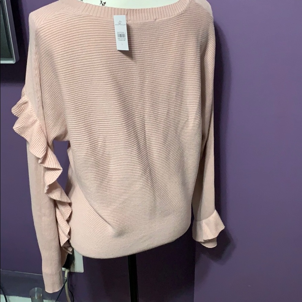 Ann Taylor Ruffle Sweater - Picture 4 of 4